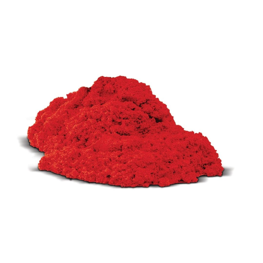 Gekleurd kinectic zand modelleerzand 1 kg zand voor binnen in de kleur rood red JonEly