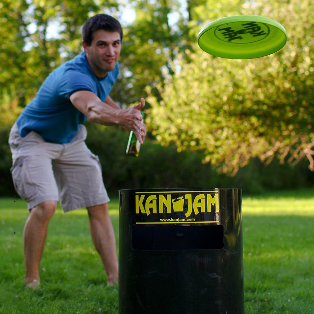 Kanjam Game Set – het ultieme teamspel voor buiten, waar gooien, mikken en scoren zorgen voor eindeloos spelplezier in de zon.