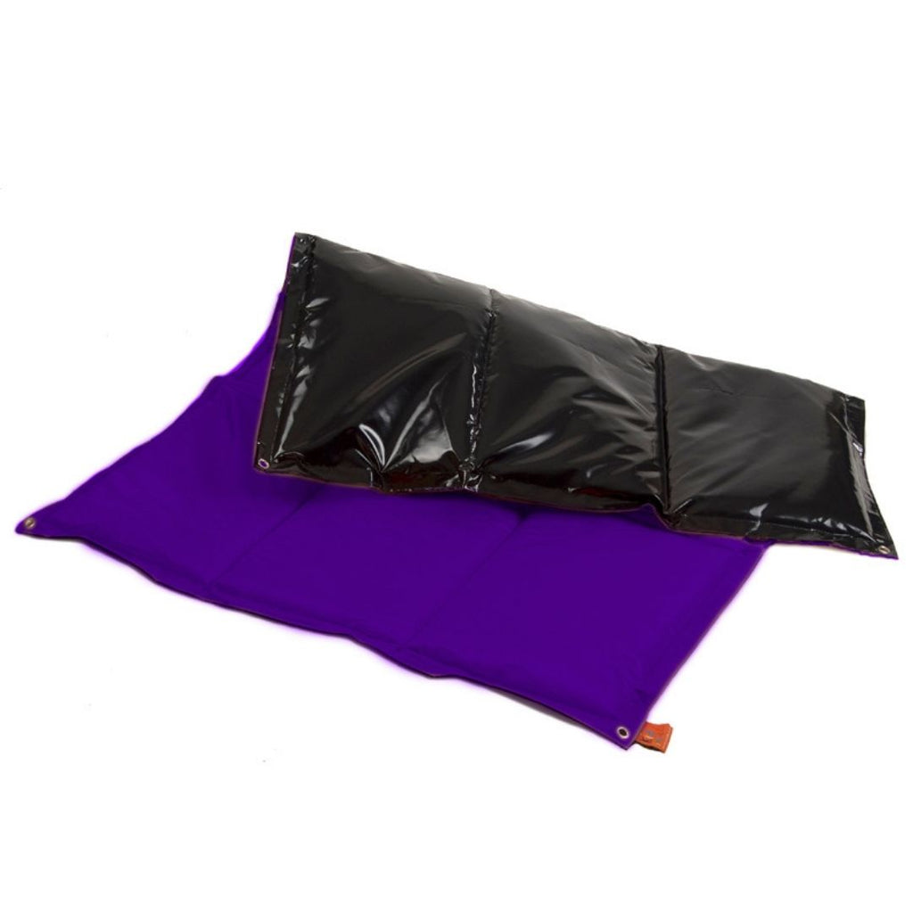 Buitenspeelkleed aqua kidzimpulz met dik zwart pvc bisonyl vocht en vuil werend voor baby dreumes peuter kleuter picknicken en spelen rollen en kruipen voor buiten kinderopvang kdv ikc buitenschool school kleuter basisschool bso scouting babygroep gastouder opvang 
