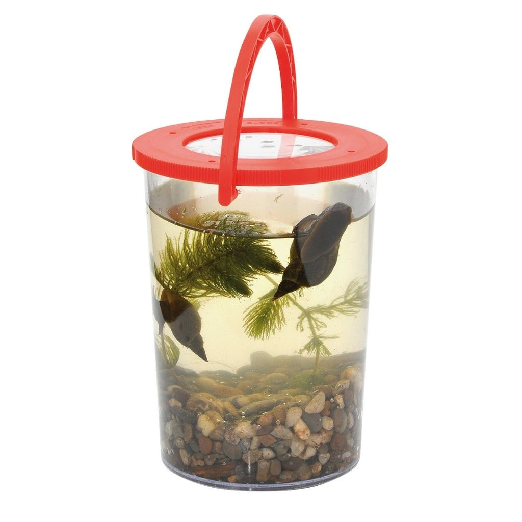 emmertje met vergrootglas voor onderzoeken van kriebeldiertjes insecten en waterdiertjes neem het mee samen met je schepnet