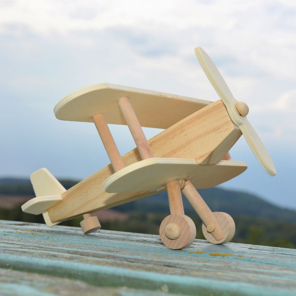 DIY bouwset bouwpakket knutselset houten vliegtuig dubbeldopper 