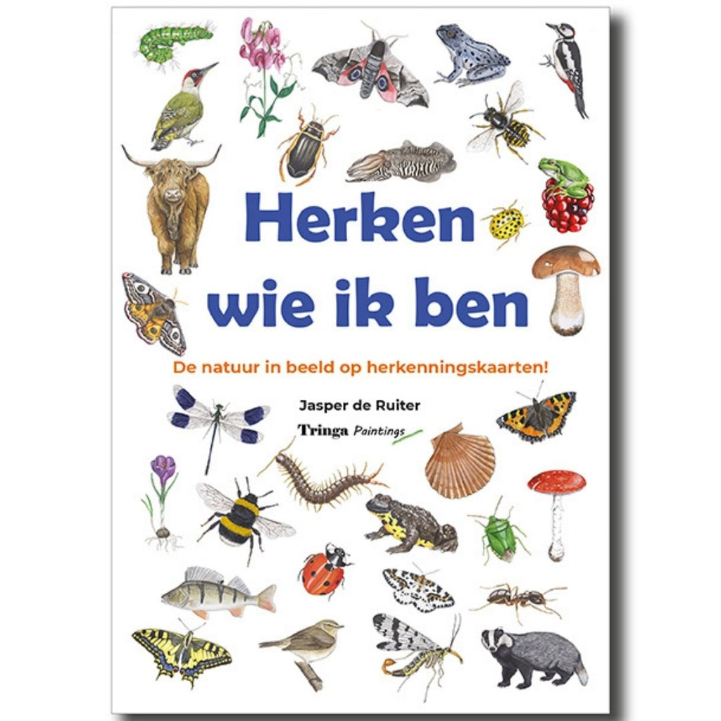 Boek herken wie ik ben met de natuurkaarten herkenningskaarten van jasper de ruiter tringa paintings natuurboek voor kinderen natuurgids dieren herkennen