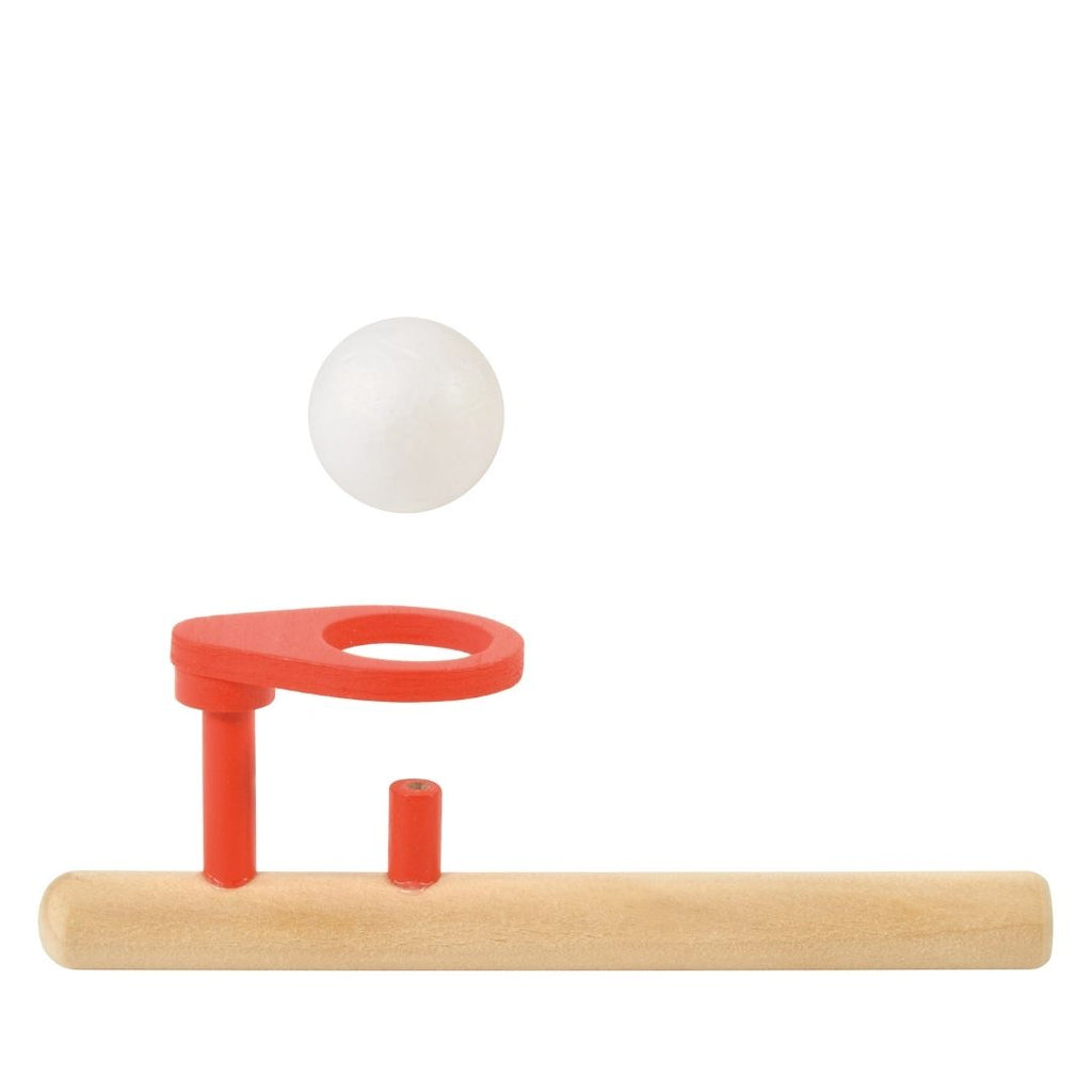 blaasspelletje oefening mondspieren oefenen blaas spelletje met blazenballetje laten zweven 