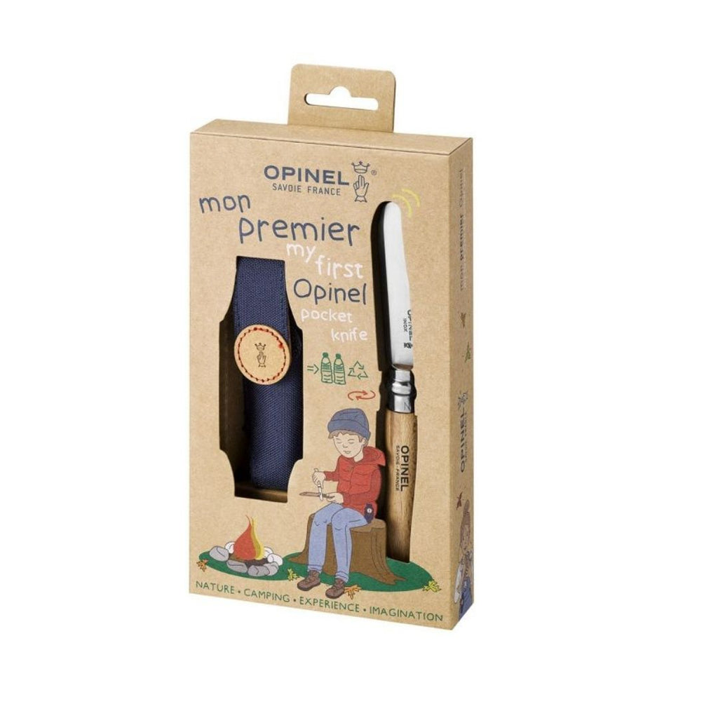 Opinel my first opinel mijn eerste zakmes voor kinderen met afgeronde punt en een etui om het in op te bergen en aan riem mee te nemen leuk stoer cadeau voor jongens en meisjes